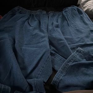 A pair of plus size women capris. These are from women within. Barely worn.